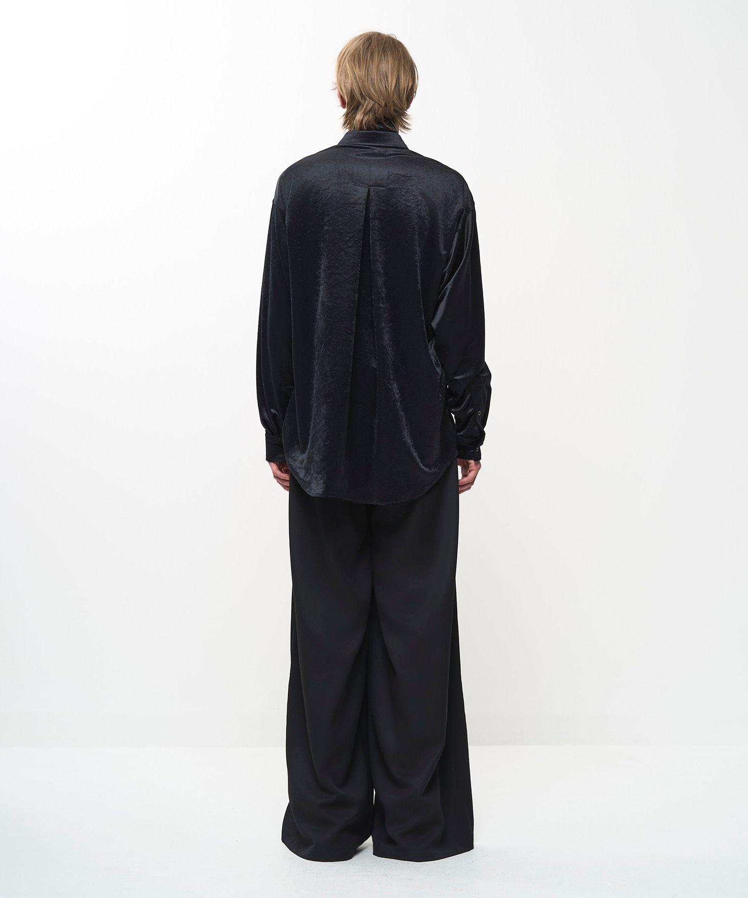 SOFT VELOUR SHIRT（BLACK）