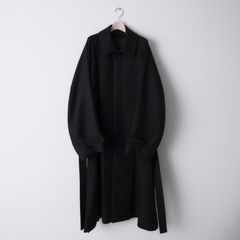 ALPACA OVERSIZE BALMACAN COAT（BLACK）
