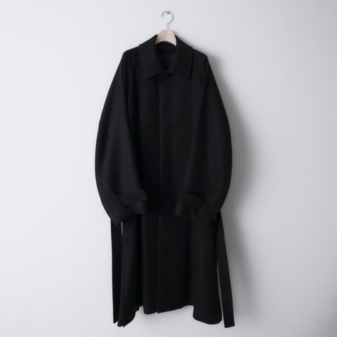 ALPACA OVERSIZE BALMACAN COAT（BLACK）