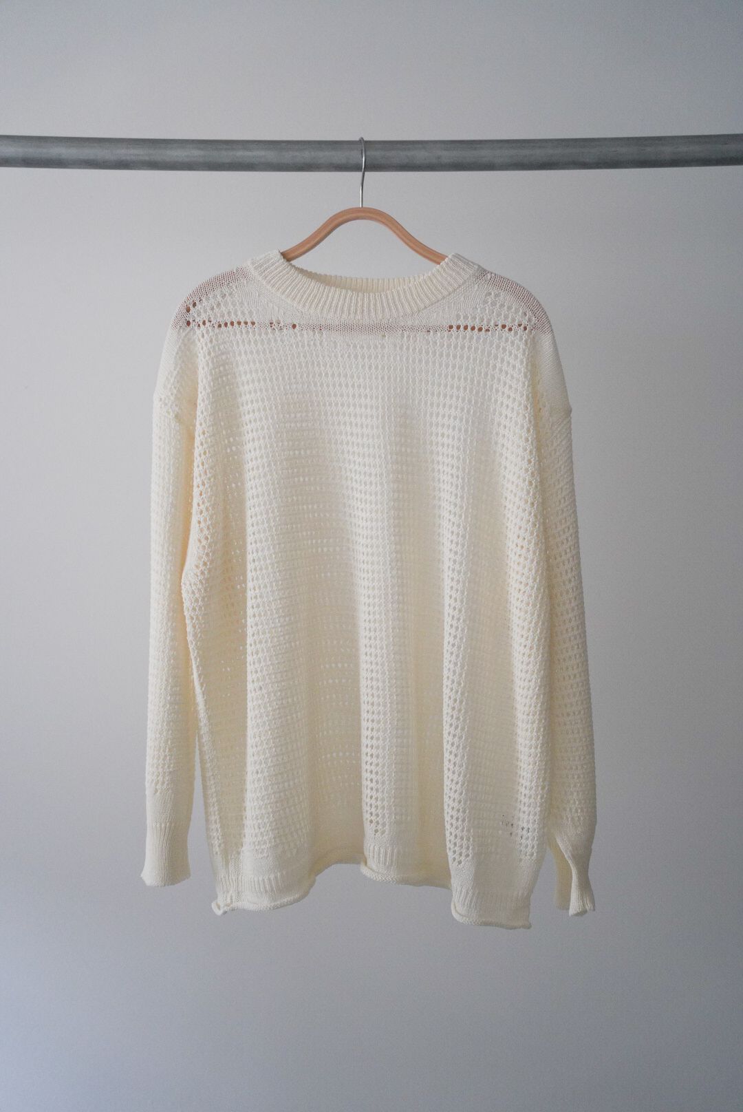 WAFFLE MESH SWEATER（NATURAL）