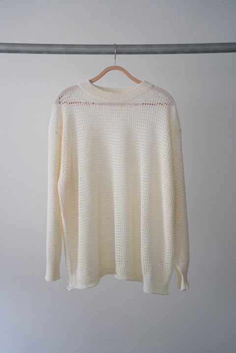 WAFFLE MESH SWEATER（NATURAL）