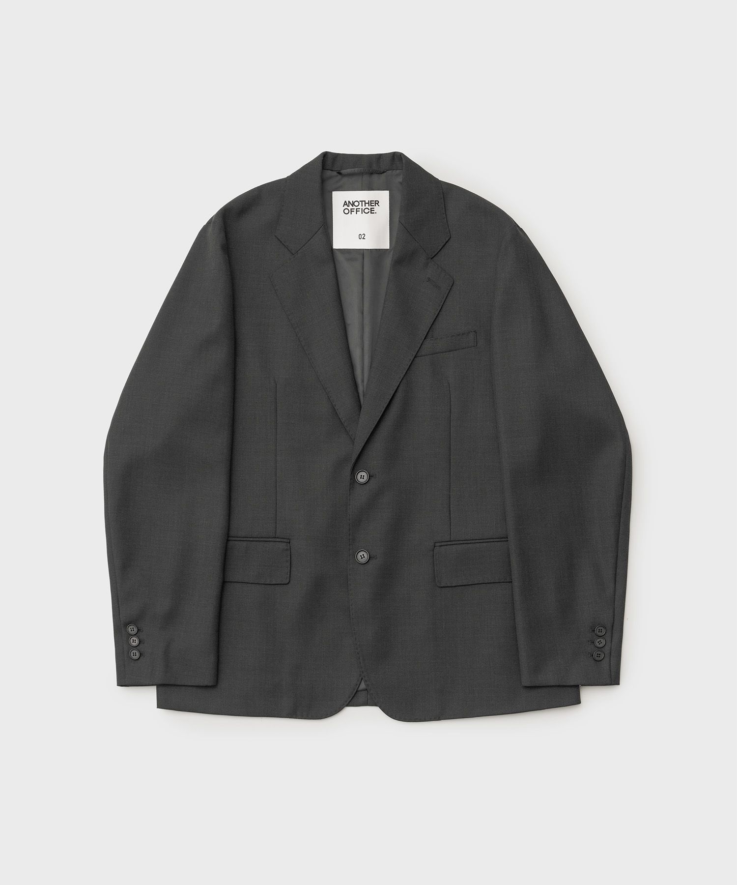 Legacy Single Wool Blazer（HEATHER CHARCOAL）