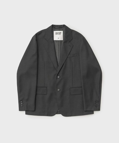 Legacy Single Wool Blazer（HEATHER CHARCOAL）