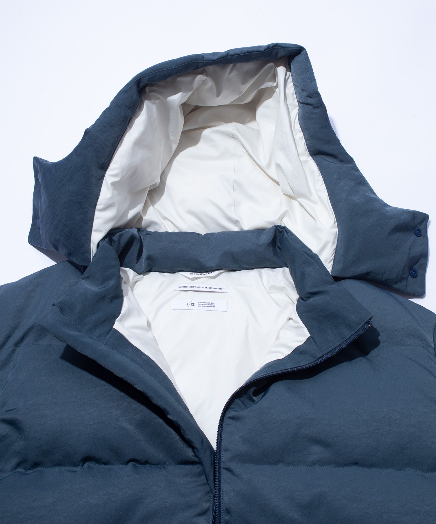 Hoodie puffer jacket (F/CE.×DIGAWEL) （BLUE）