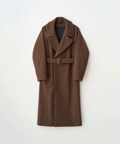 BELTED OVER COAT（BROWN）