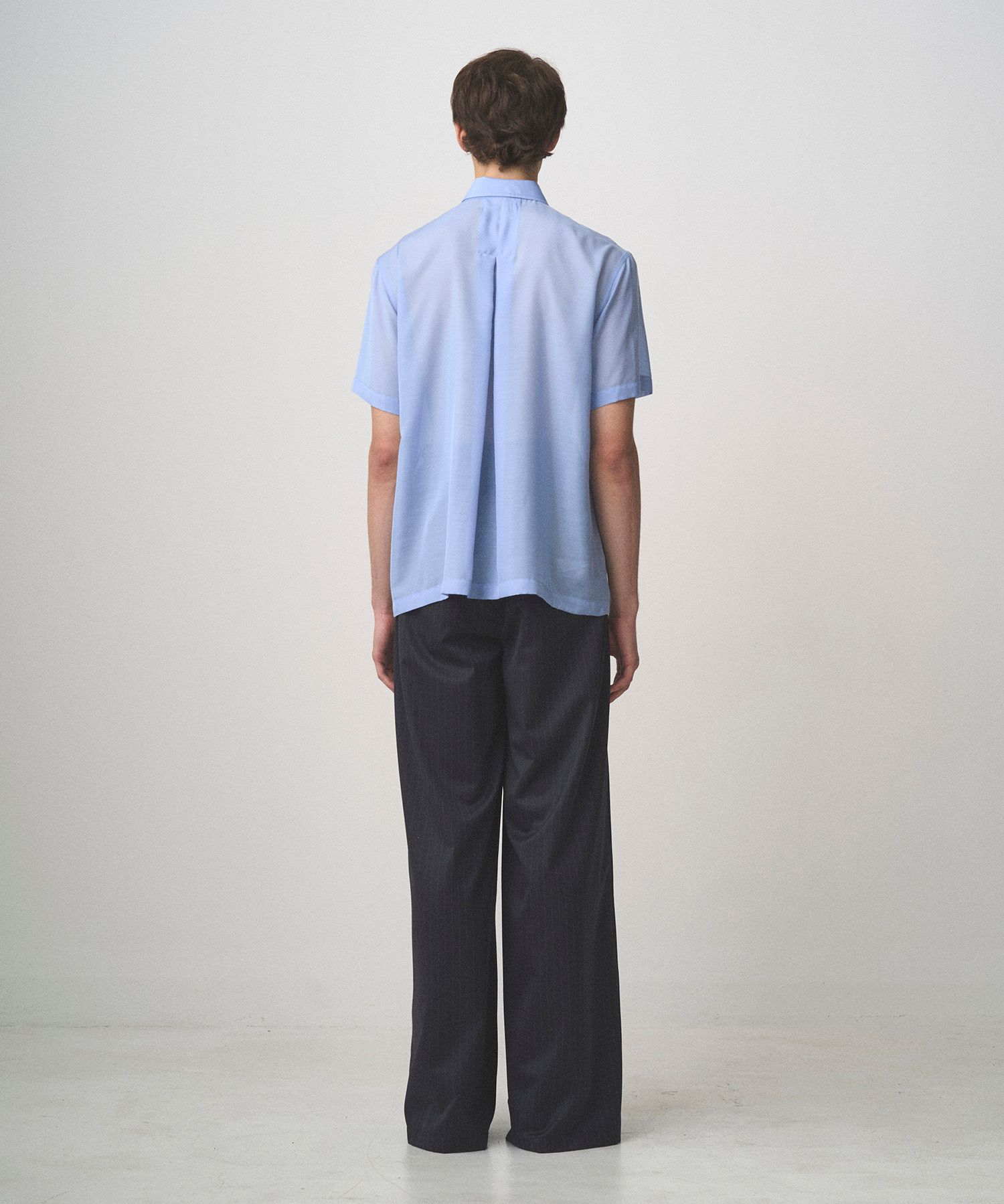 SHEER LIGHT S/S SHIRT（SAX）