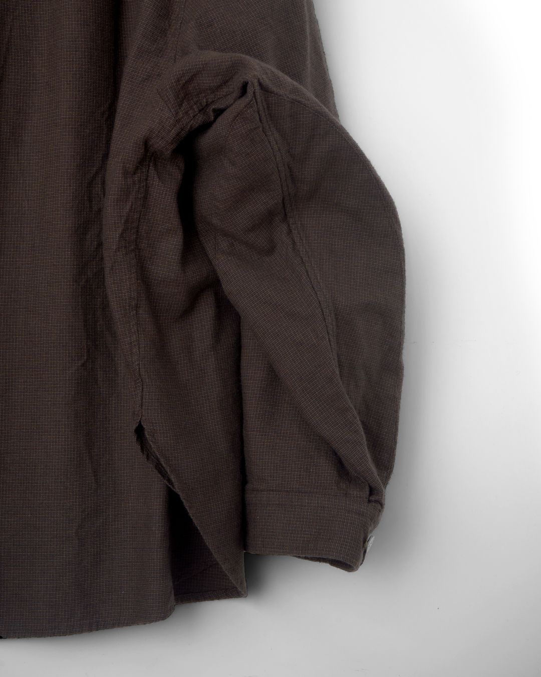 WRIST PATCH WIDE SHIRT "CHECK" / シャツ / BROWN