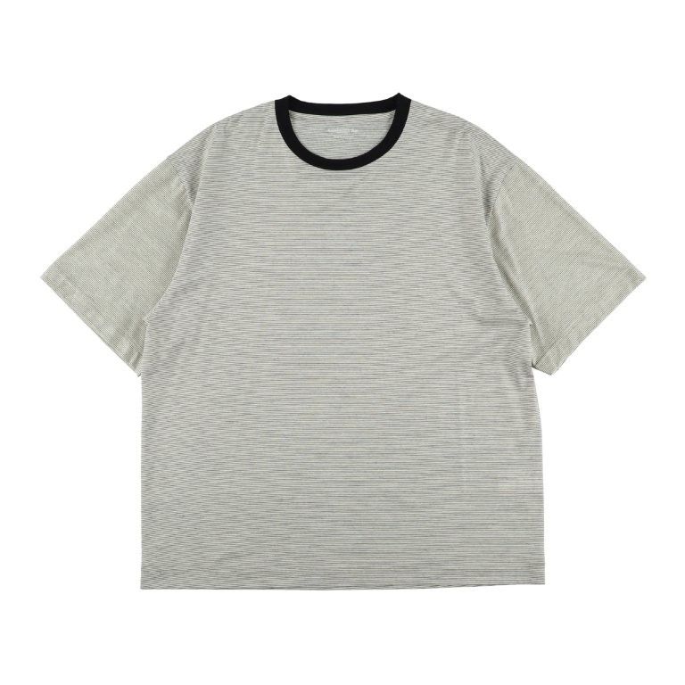 32G Wool Stripe SS Tee（BEIGE）