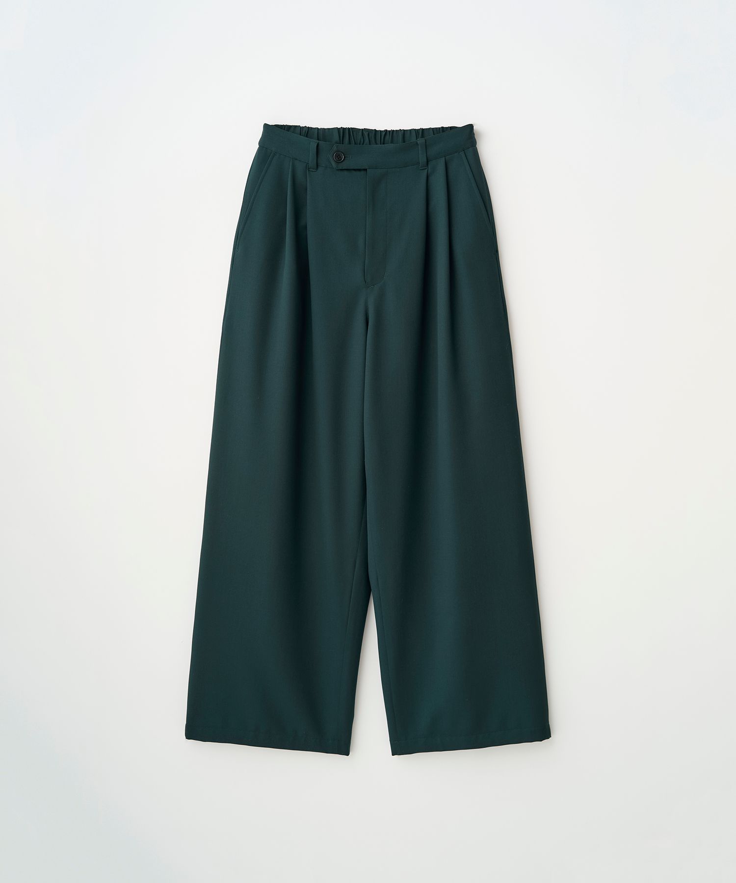 2TUCK WIDE EASY PANTS（GREEN）