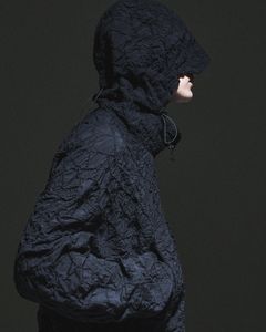 EMB.CODE SHELL HOODIE（BLACK）