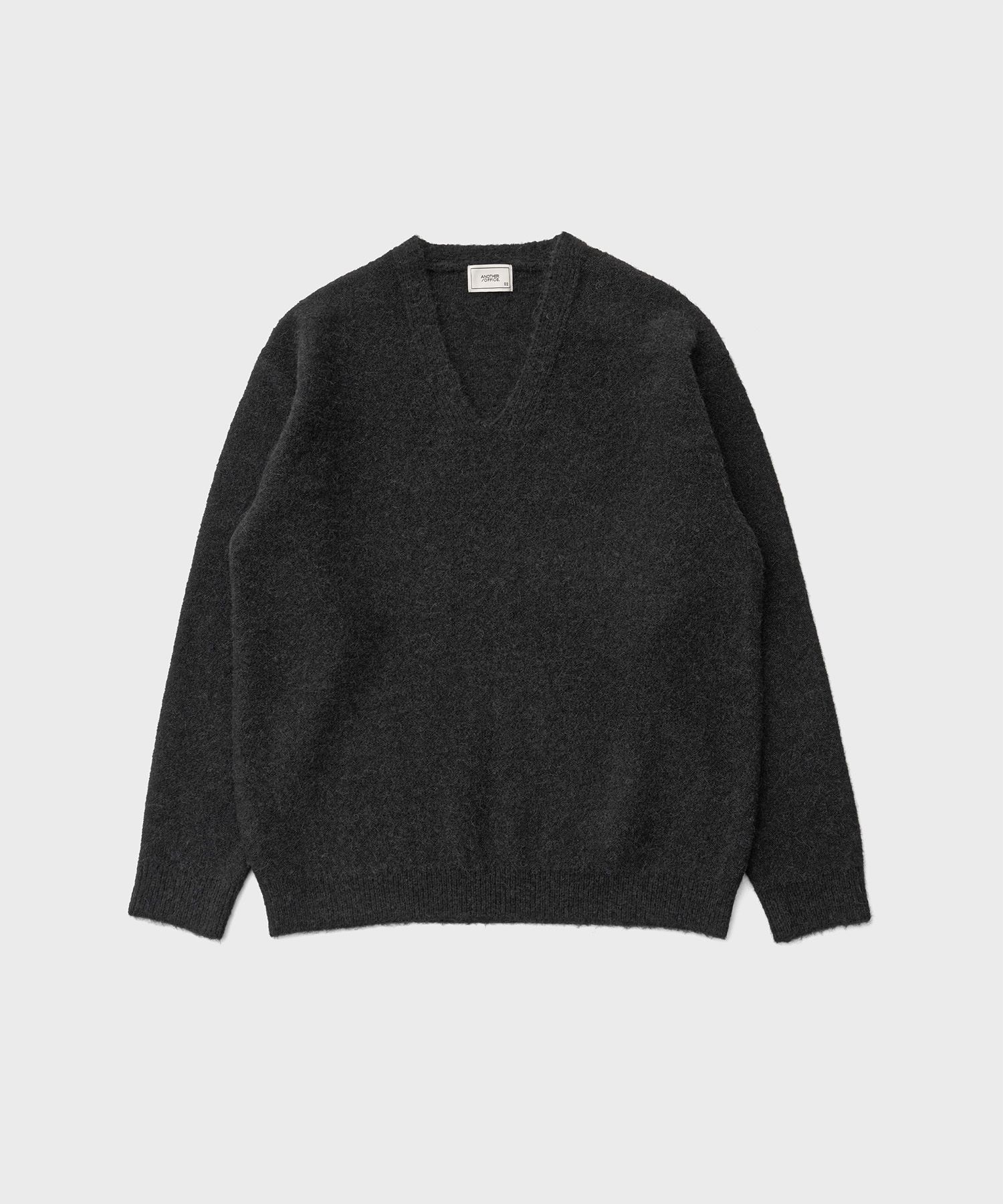 Current V-Neck Knit（Coal）
