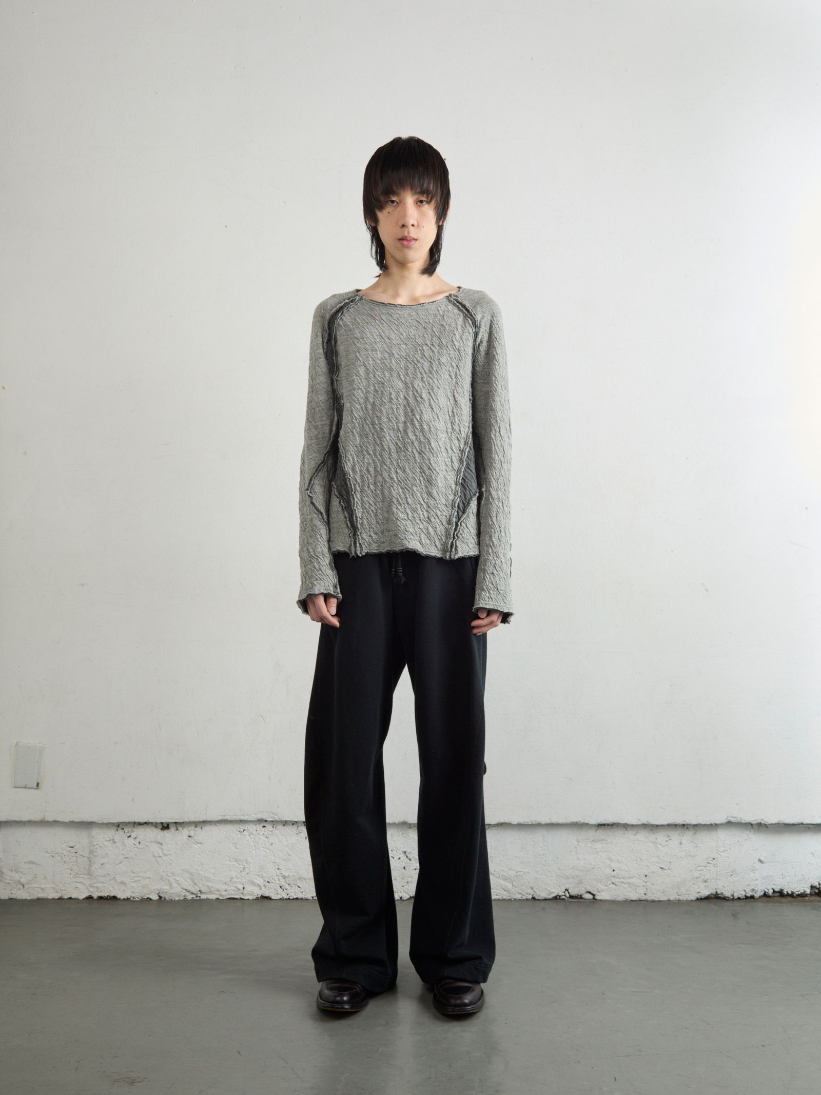 3D TWISTED LOUNGE PANTS（BLACK）