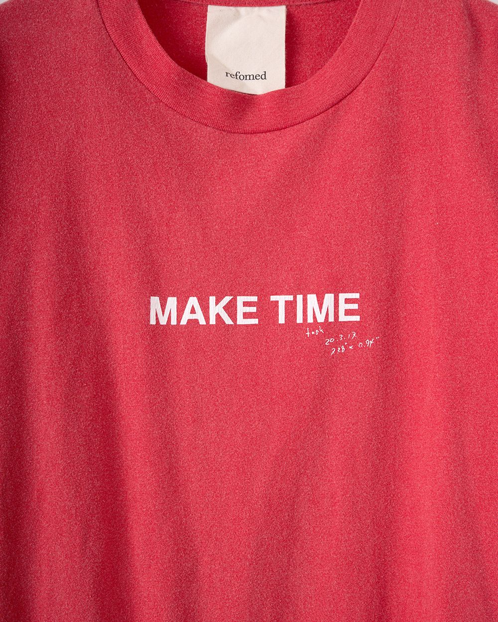 MAKE TIME TEE（RED）