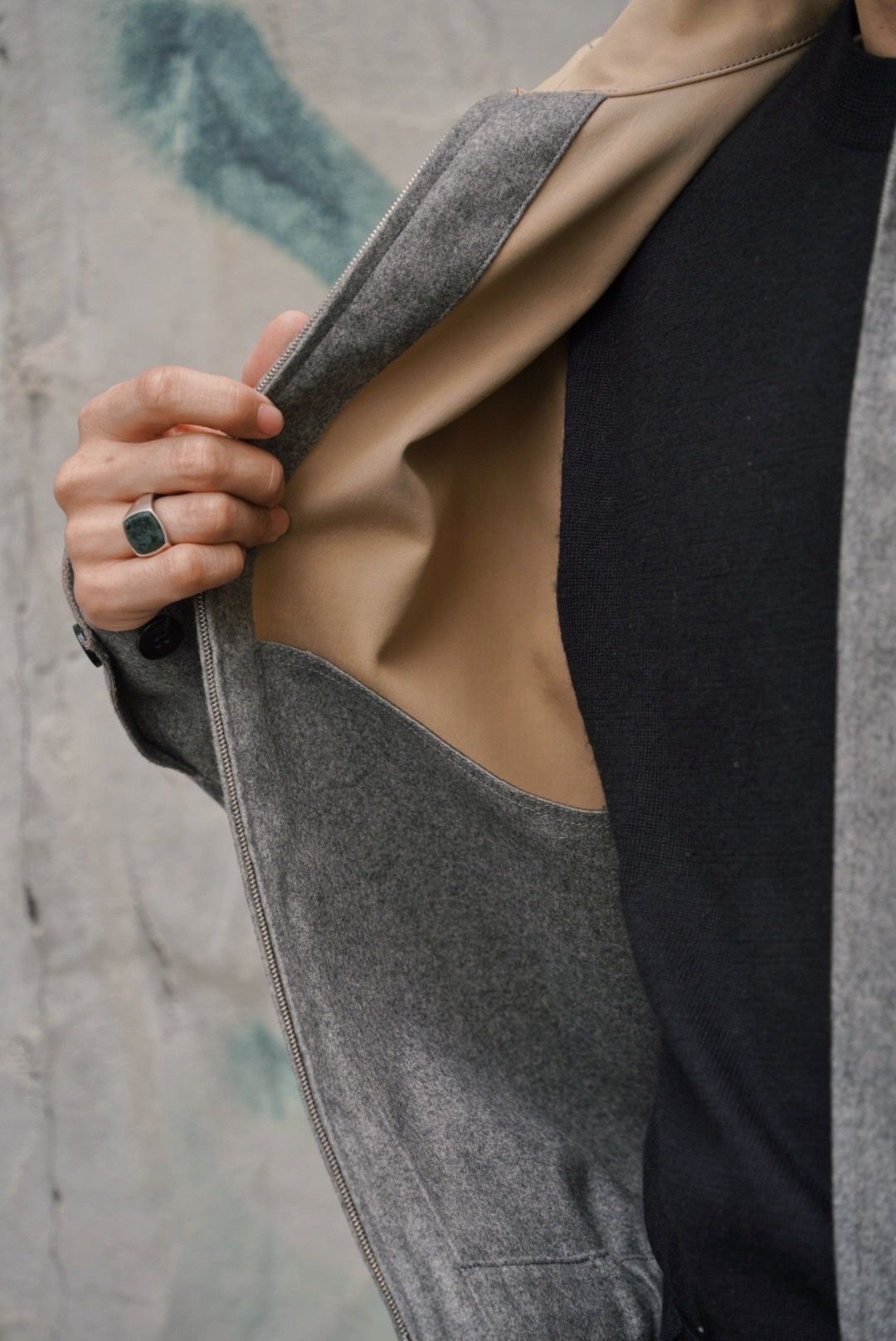 META BLOUSON（GRAY）