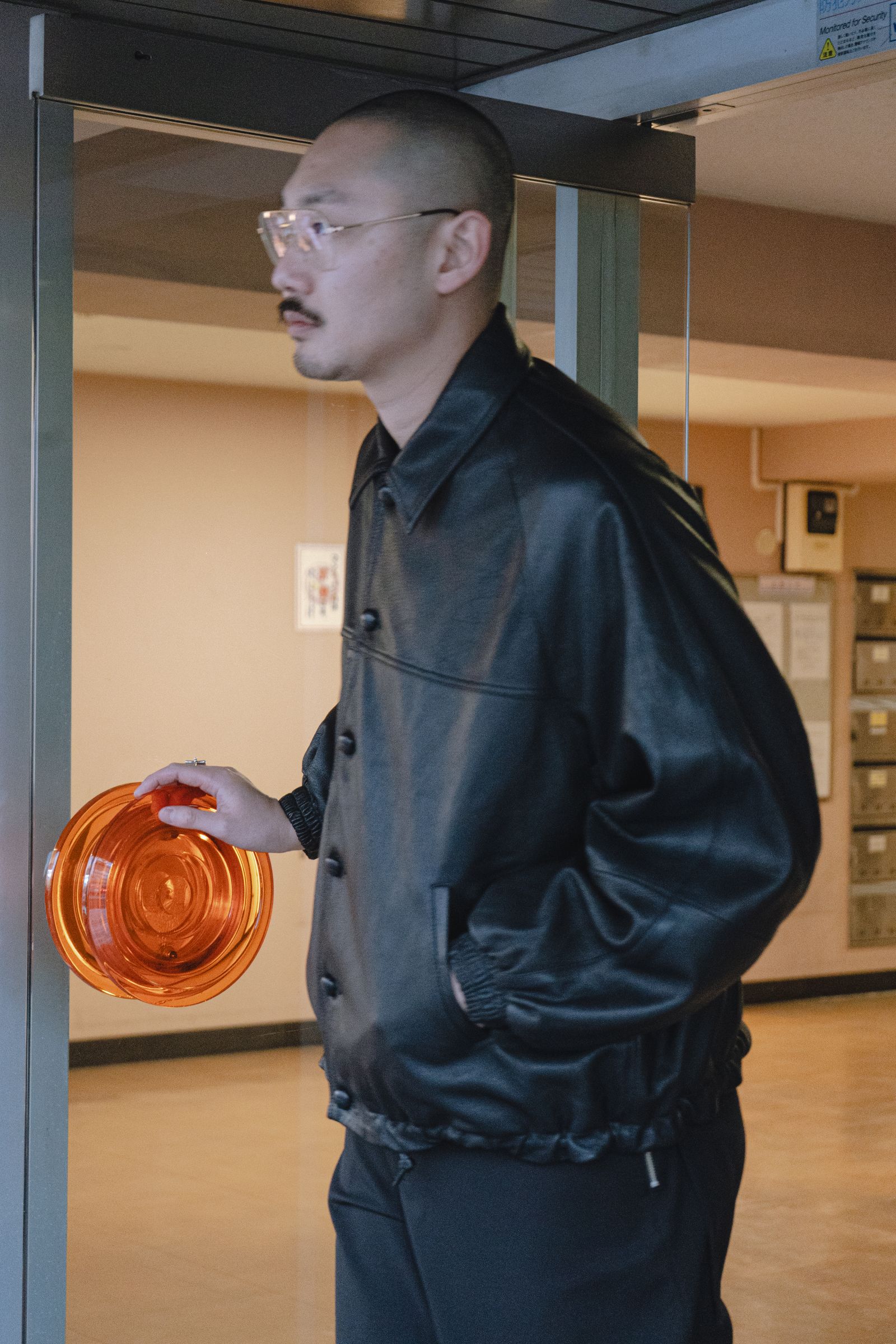 CCU LEATHER FORMAN JACKET（BLACK）