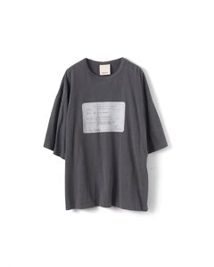 RAILWAY TICKET TEE（CHARCOAL）