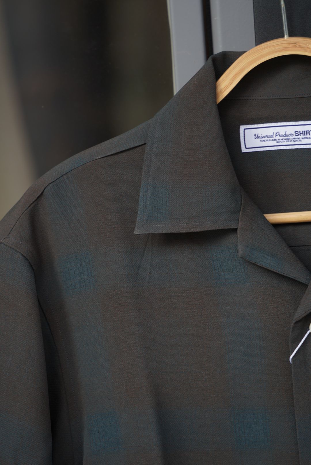 OPEN COLLOR S/S SHIRTS（BROWN)