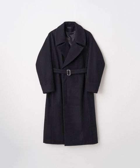 BELTED OVER COAT（BLACK）
