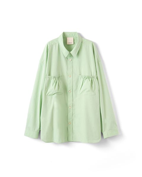 WRIST PATCH WIDE SHIRT（MINT）