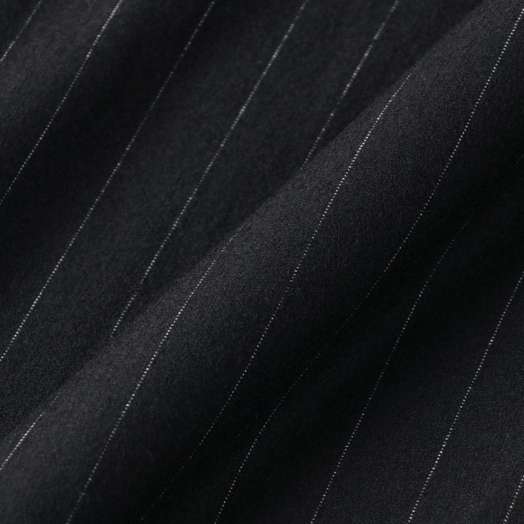 36G Wool Stripe Trouser（BLACK）