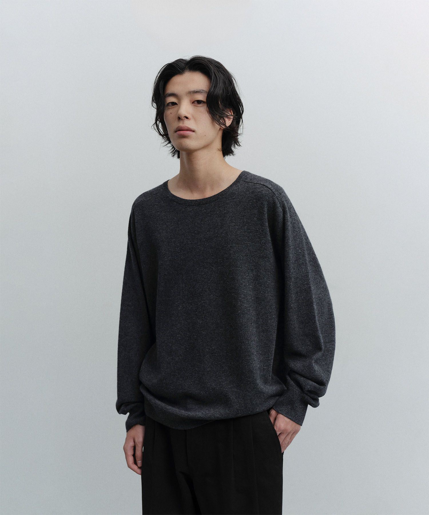 Ensemble Cashmere Knit（CHARCOAL）