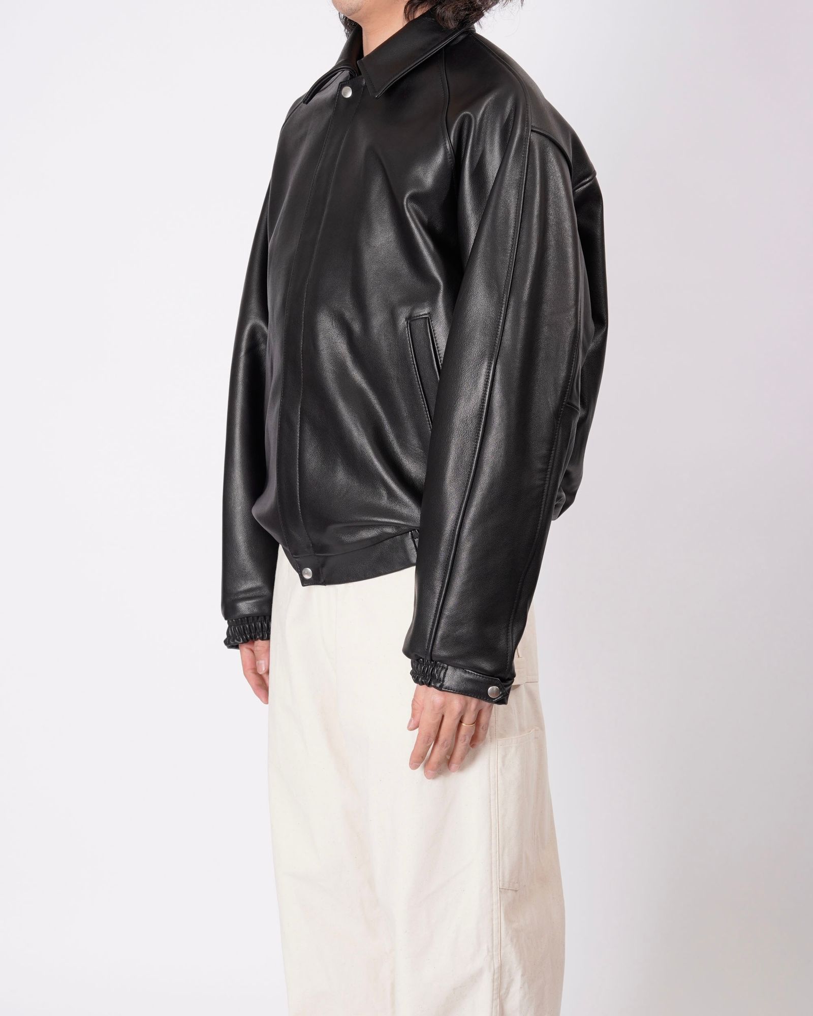 LEATHER BROUSON （BLACK）
