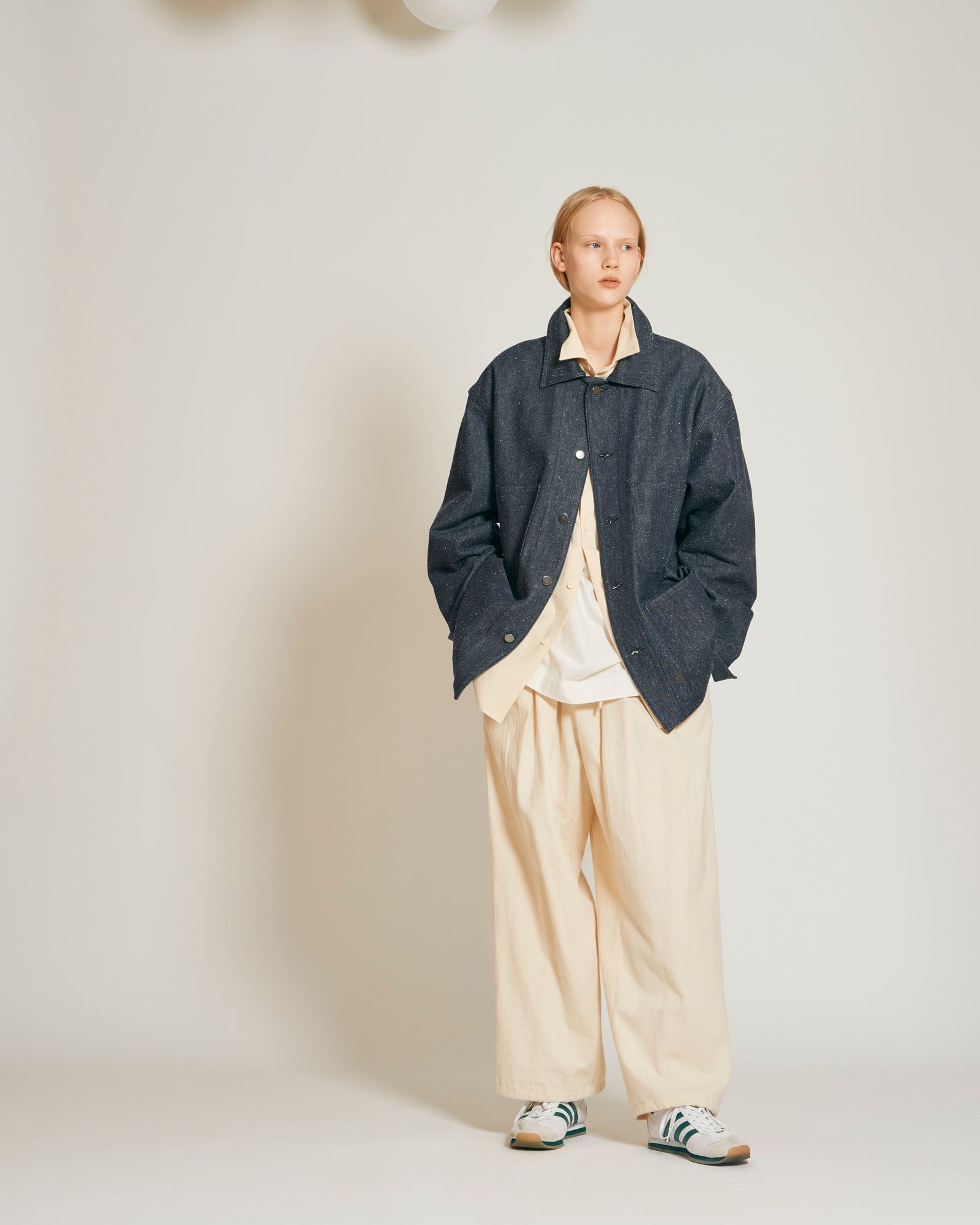 Blanc YM(ブランワイエム)Silk Denim Coverall