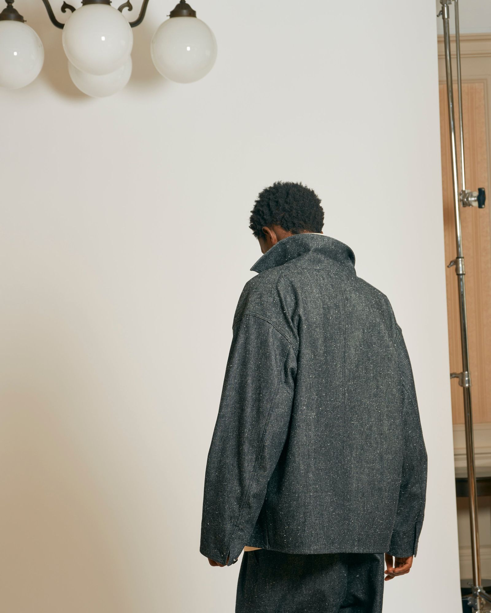 Blanc YM(ブランワイエム)Silk Denim Wide Pants