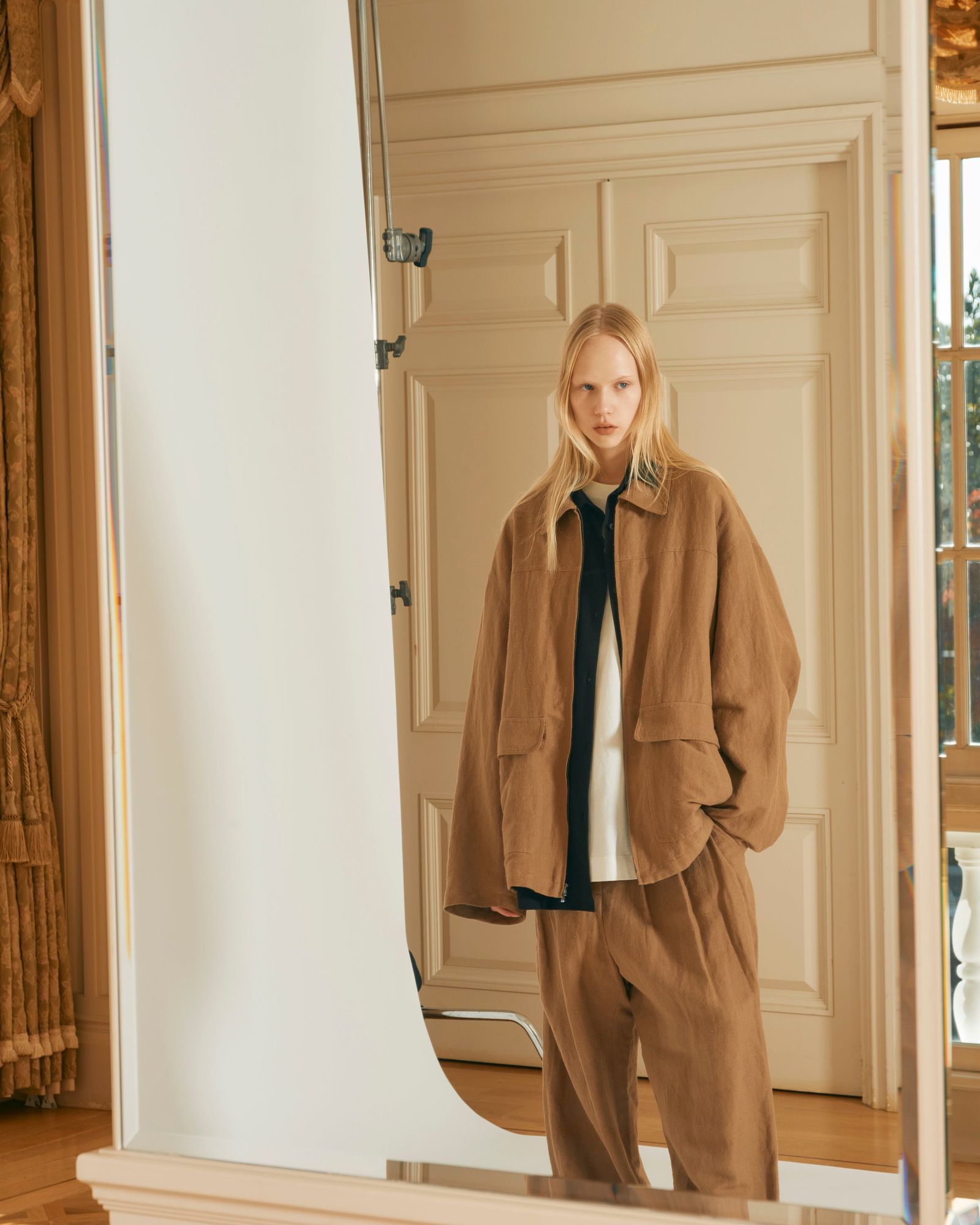 Blanc YM (ブランワイエム)Linen Silk Oversize Pants