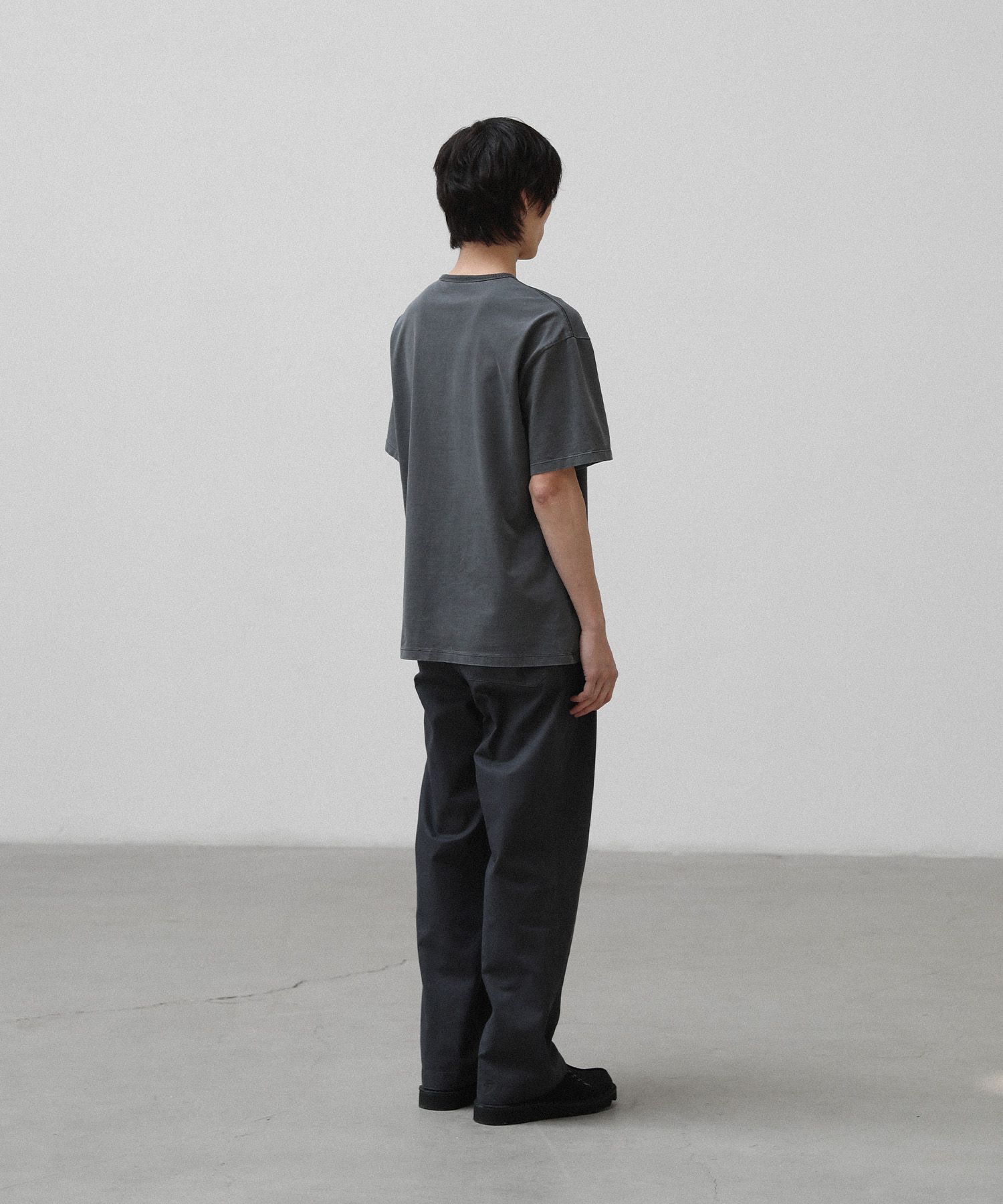 French Henry Neck Garment Tee（DOVE GRAY）