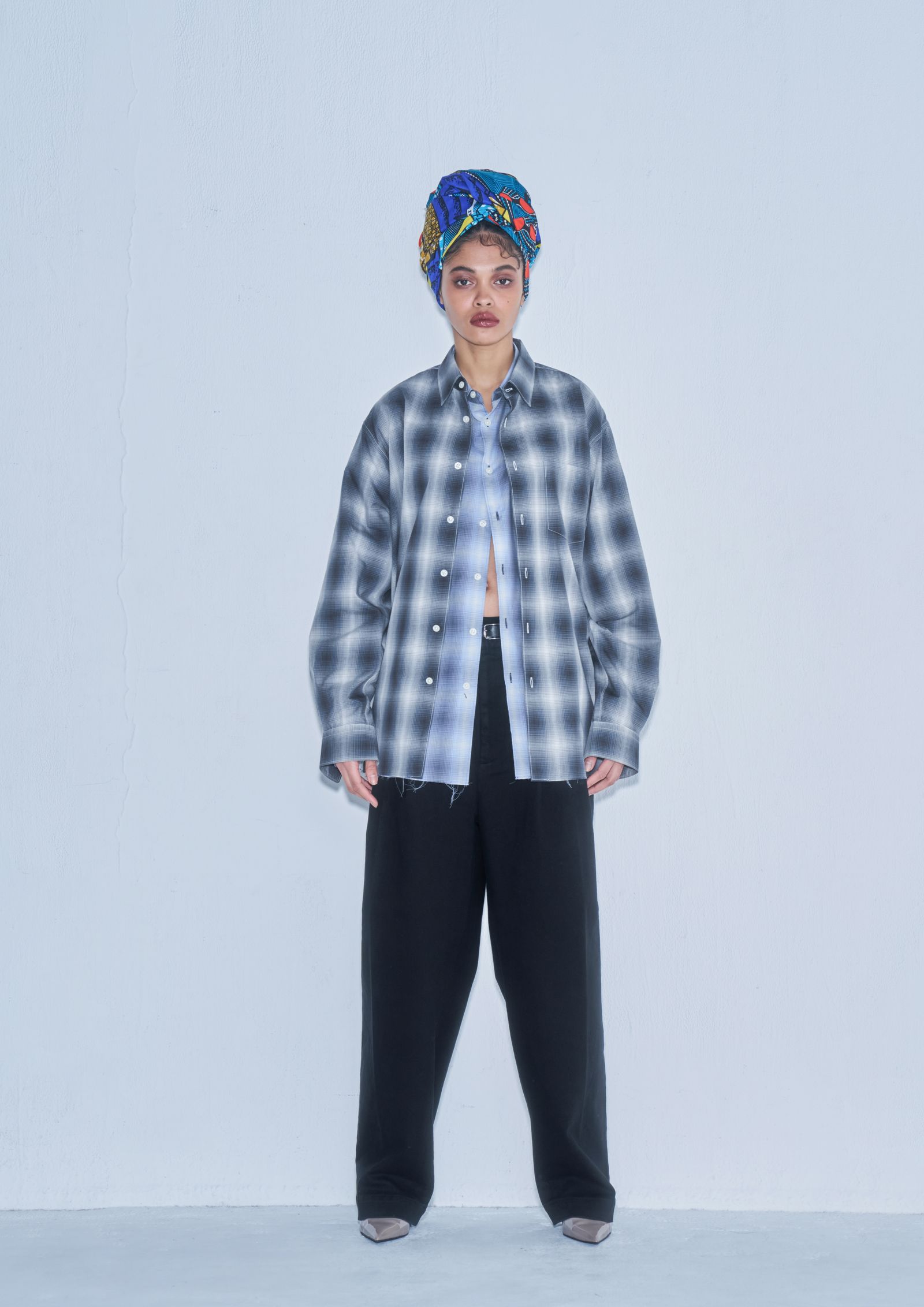 Prime Fit Lux Ombre Shirt（BLACK）