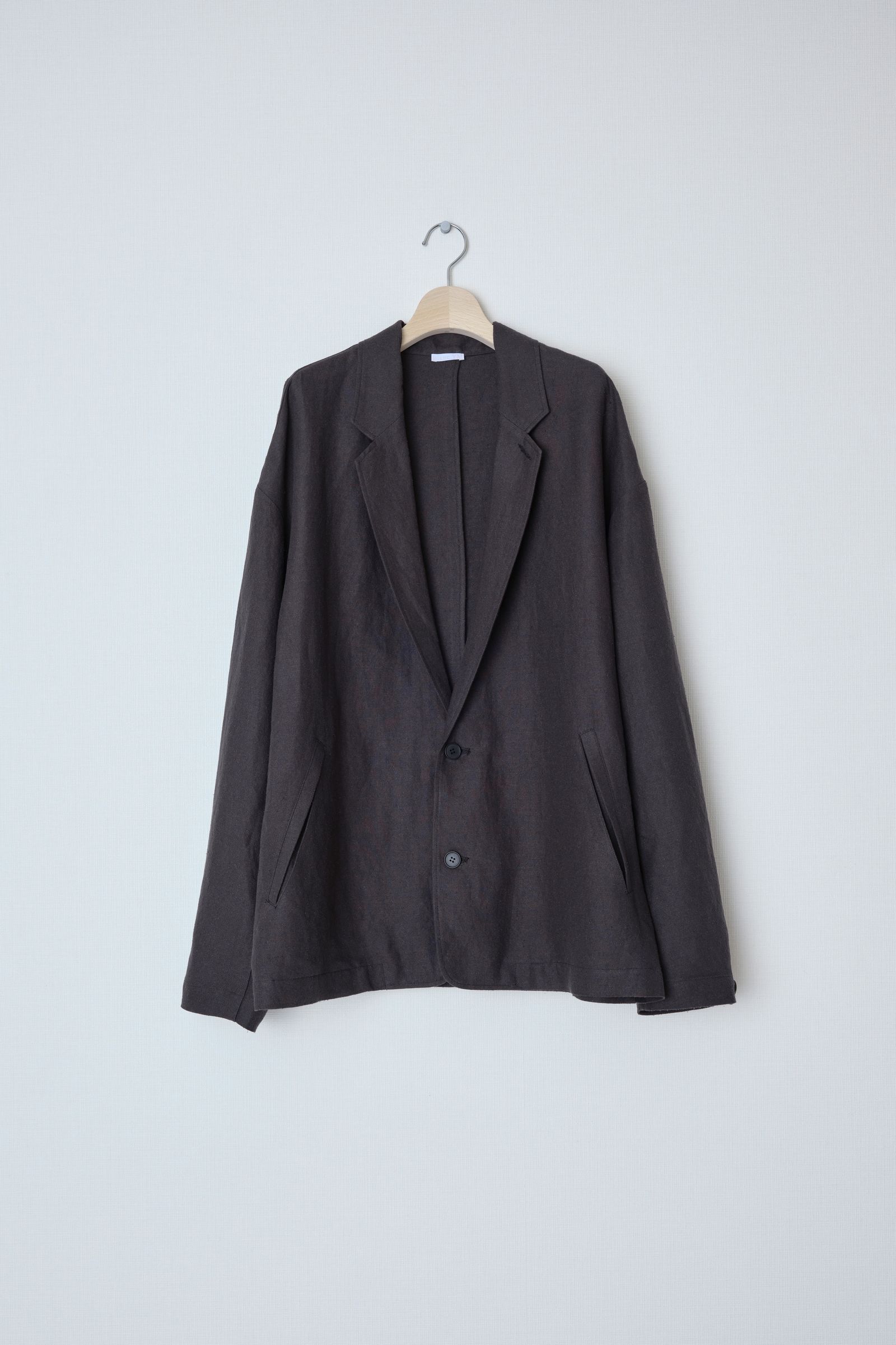 Linen Silk Shirt JKT（BLACK）