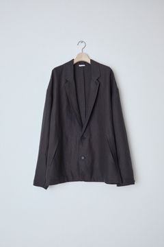 Linen Silk Shirt JKT（BLACK）