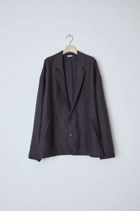 Linen Silk Shirt JKT（BLACK）