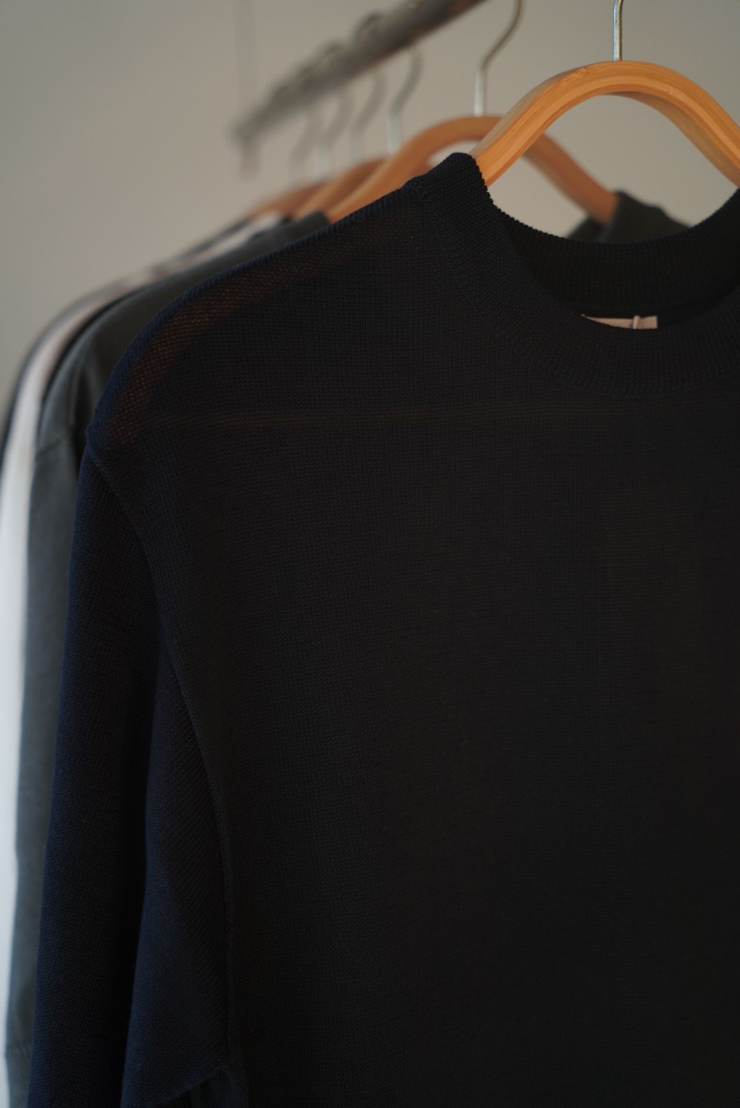 WIDE KNIT T-SHIRT(NAVY)