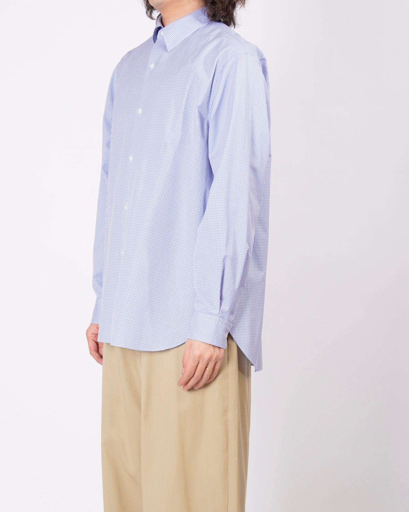CANCLINI FRENCH FRONT L/S SHIRTS（BLUE）