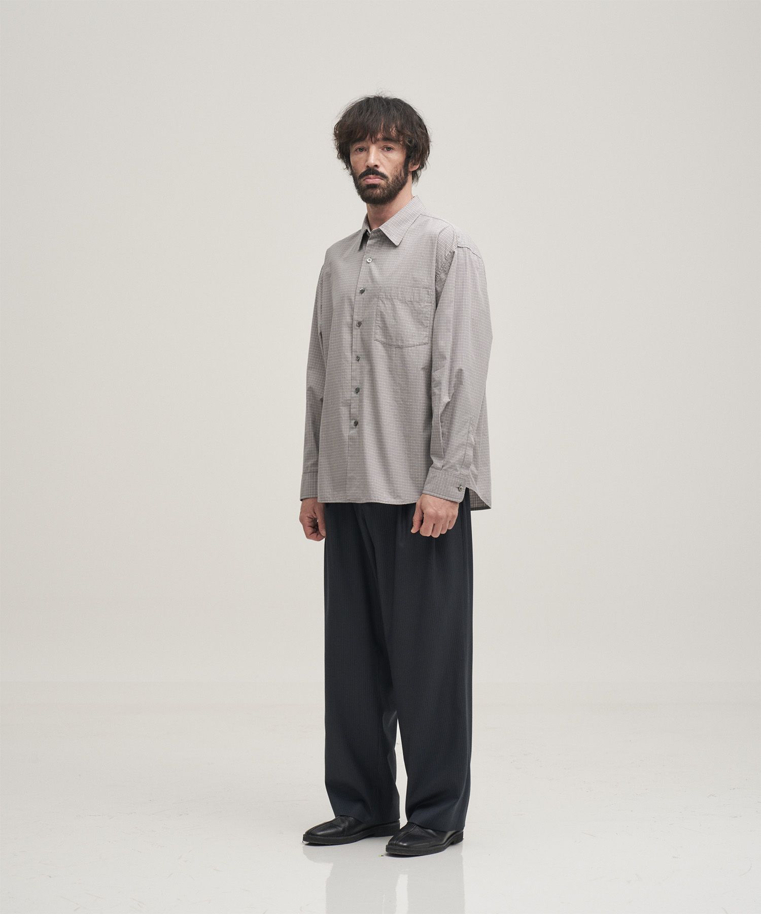 Ordinary Check Shirt（MID GRAY）