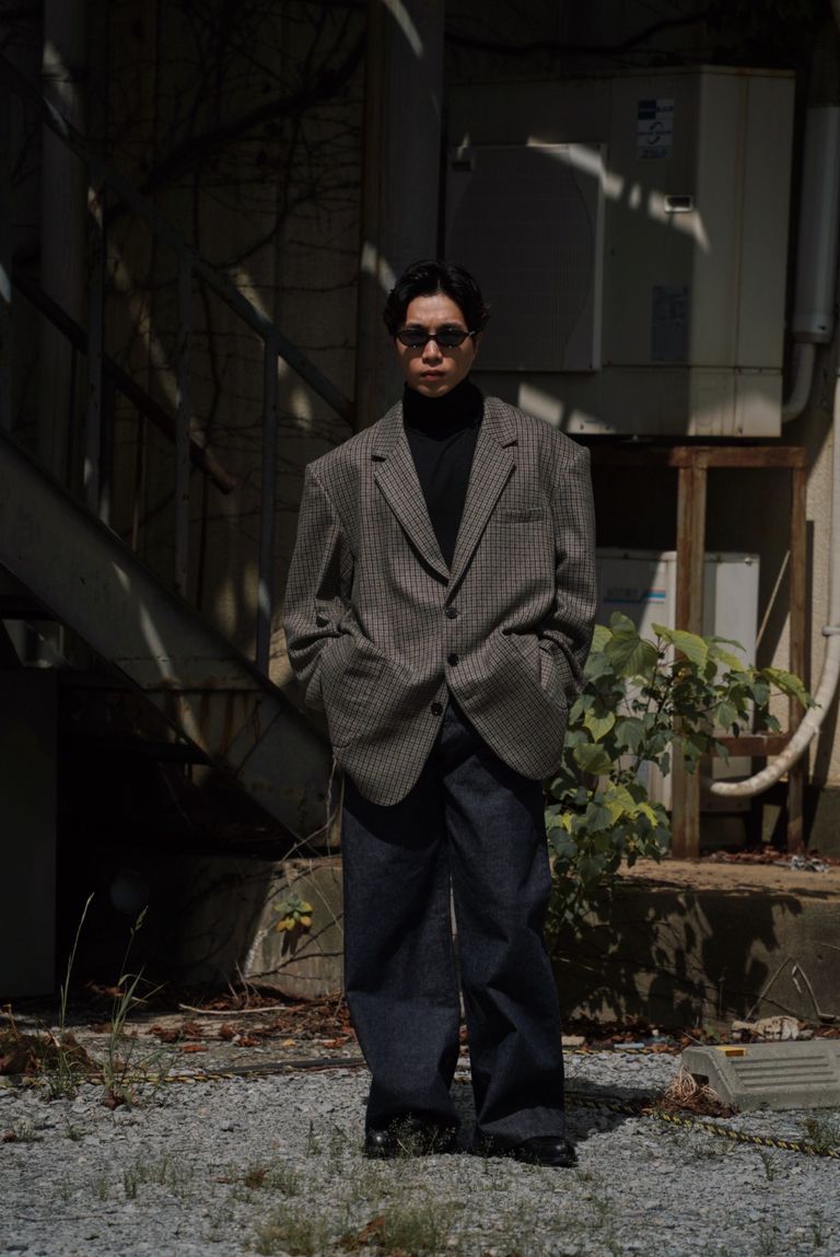 juha OVERSIZED CHECK JACKET