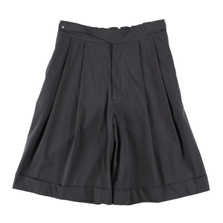 46G SOLARO Gurkha Shorts（CHARCOAL BLACK）