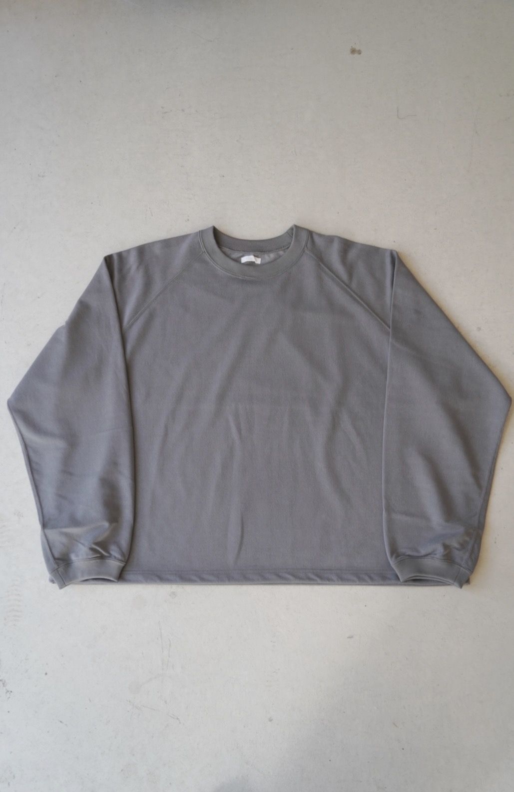 28G Cupro Raglan Pullover（CHARCOAL）