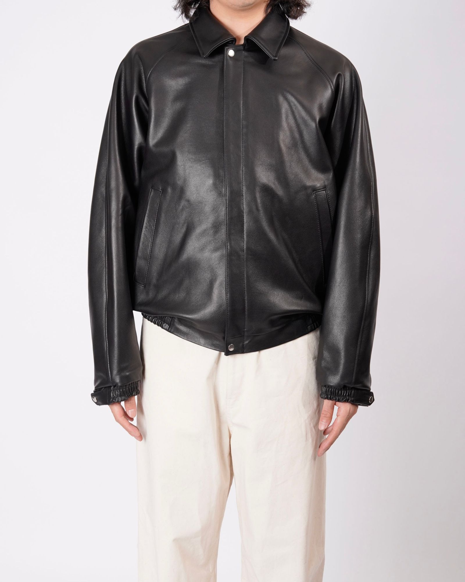 LEATHER BROUSON （BLACK）