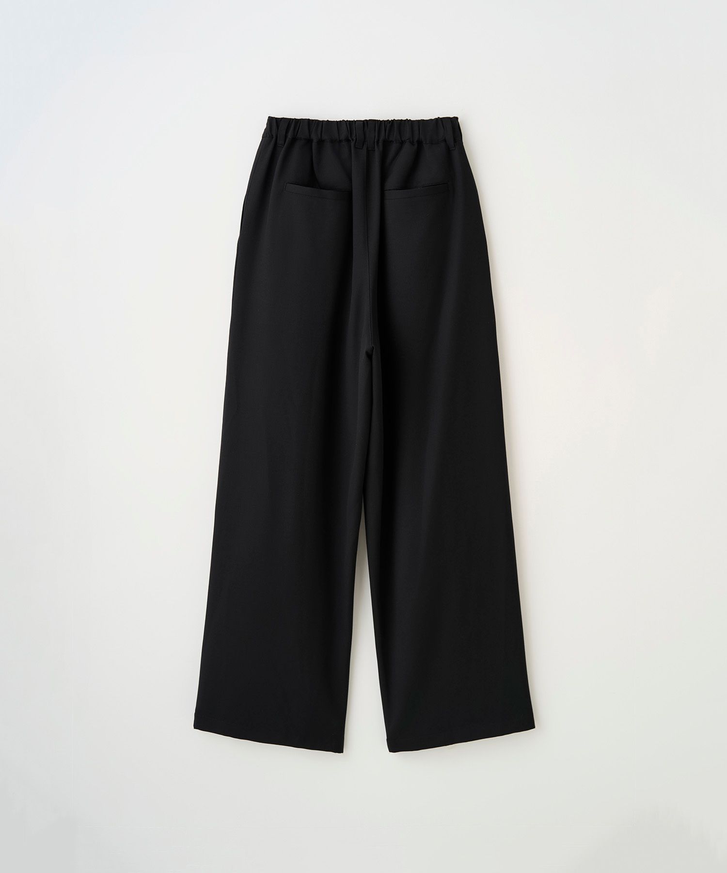 2TUCK WIDE EASY PANTS（BLACK）