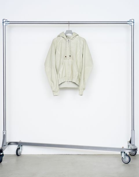 PANELED ZIP UP HOODIE（BONE）