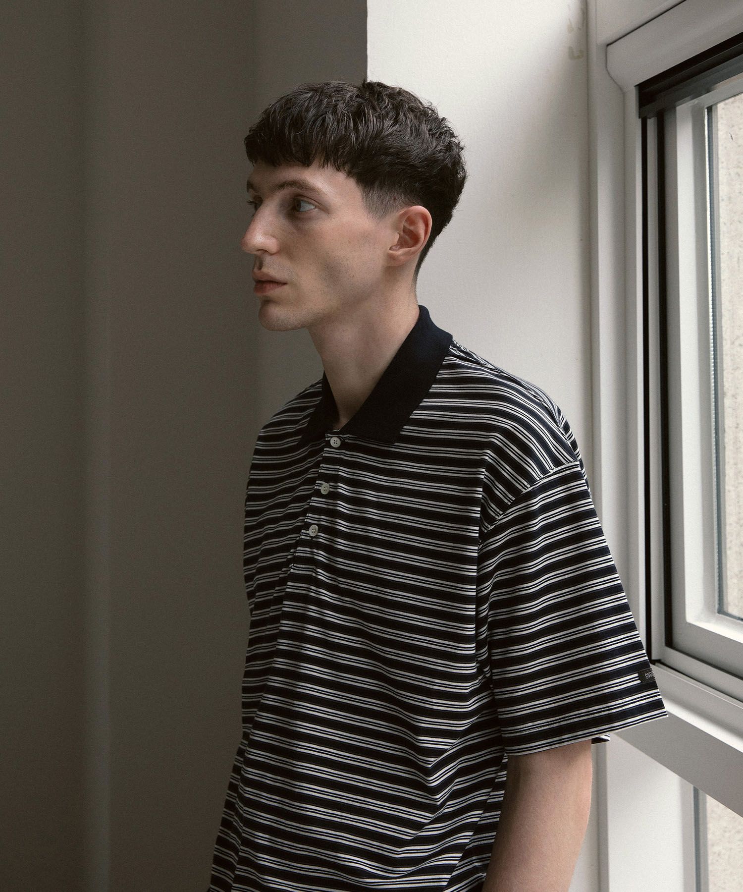 Brief Stripe Short Sleeve TEE（NAVY）