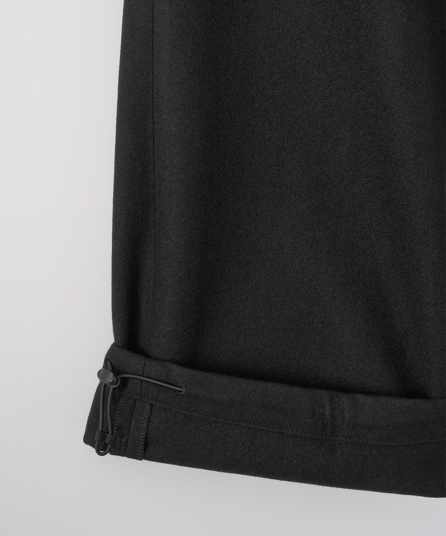 Cashmere Banding Easy Pants（BLACK）