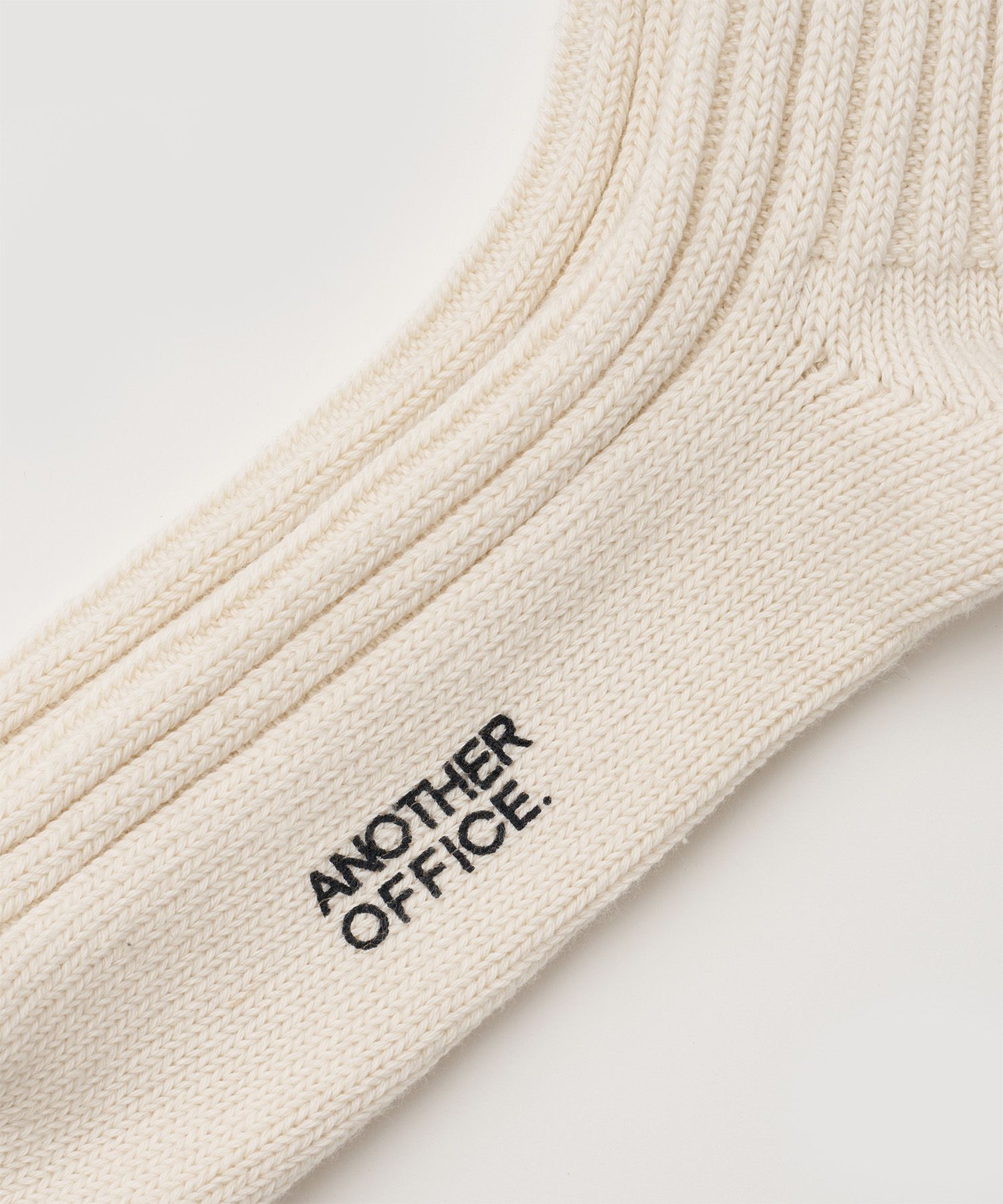 Overlay Ribbed Socks（Ecru）