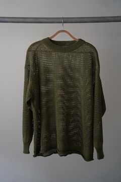 WAFFLE MESH SWEATER（KHAKI）