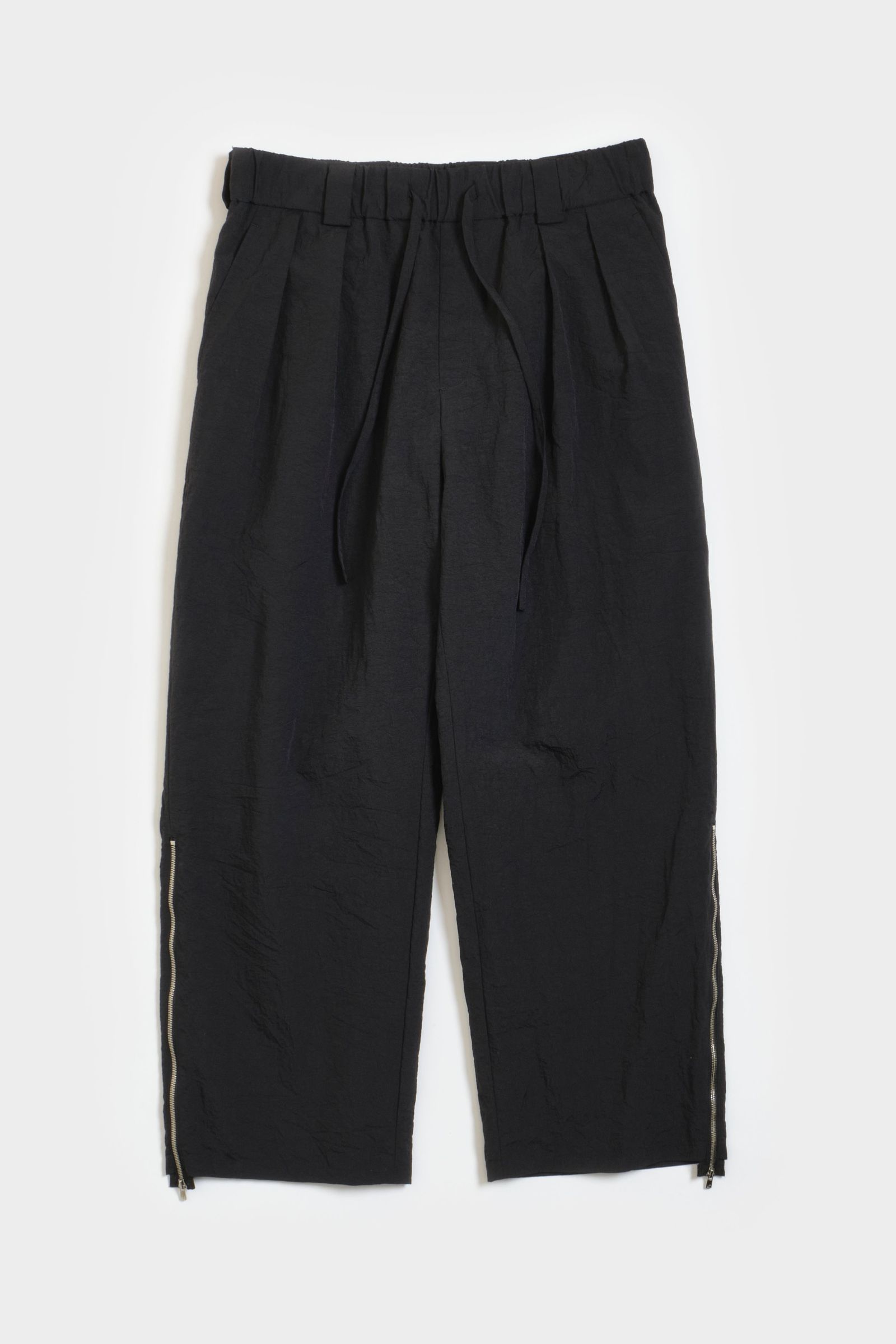 Blanc YM  Crispy Nylon Zip Up Pants