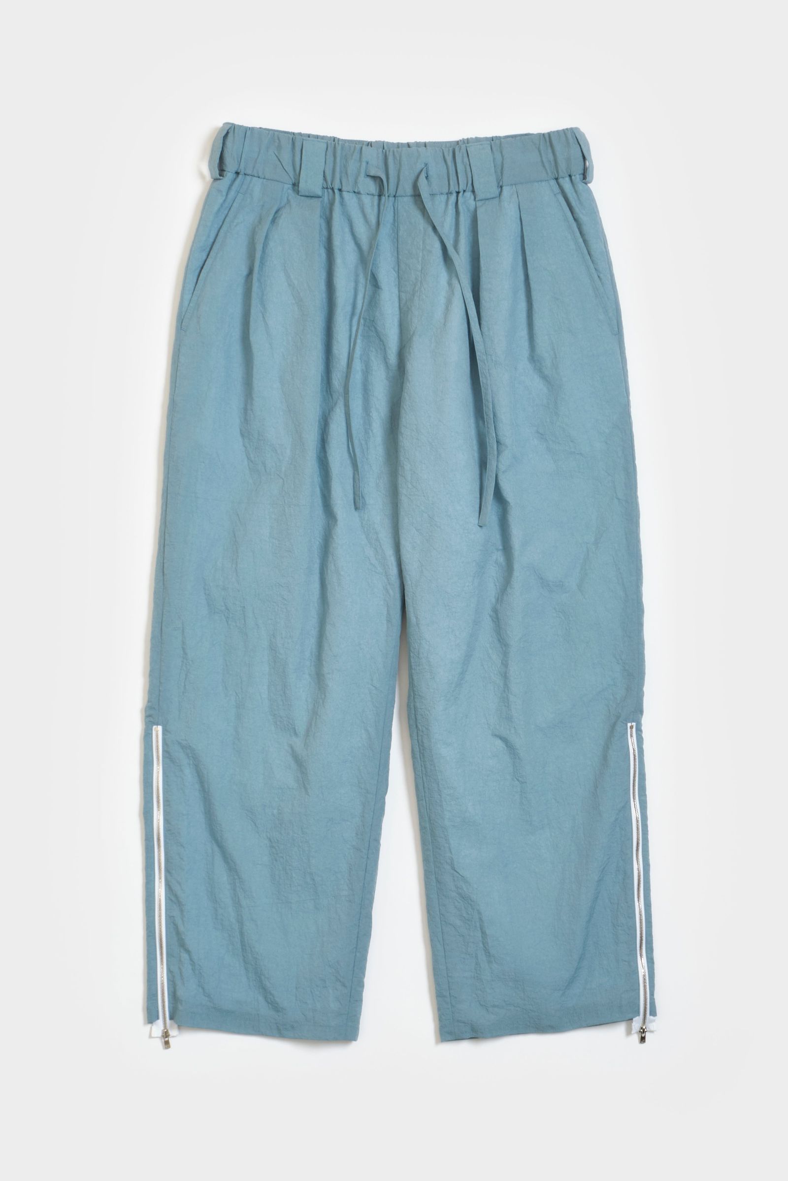 Blanc YM  Crispy Nylon Zip Up Pants
