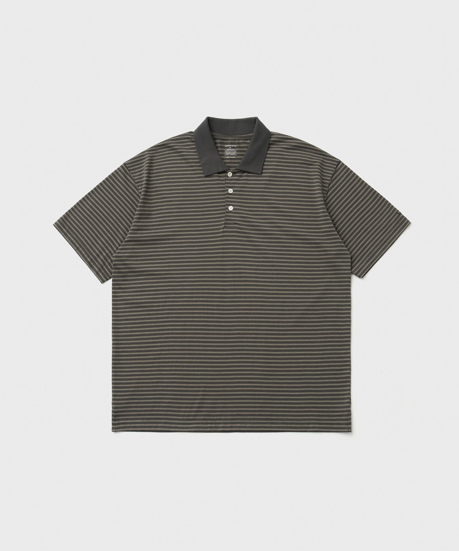 Brief Stripe Short Sleeve TEE（CHARCOAL）
